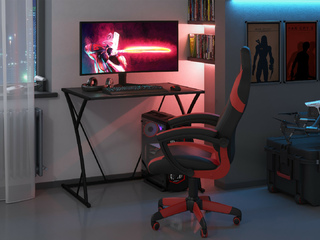 Фото Комплект компьютерного стола CTG 960 и кресла Chairman Game 17. Мебель для компьютерных игр.