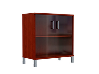 Фото Шкаф низкий со стеклянными дверьми - B 410-5. Шкафы и стеллажи Born.