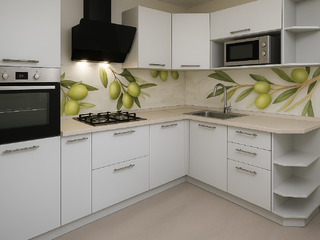 Фото Кухонный гарнитур Олива 2400х1600. Кухонные гарнитуры Олива.