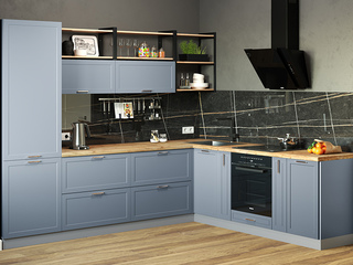 Фото Кухонный гарнитур Квадро 2800х2420. Кухонные гарнитуры Квадро.