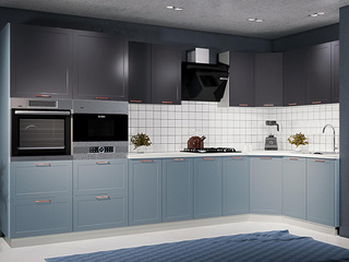 Фото Кухонный гарнитур Квадро 3270х1450. Кухонные гарнитуры Квадро.