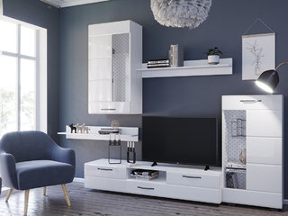 Фото Мини-стенка Асти №8. Примеры комплектаций Асти.