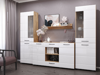 Фото Мини-стенка Асти №11. Примеры комплектаций Асти.