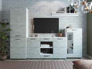 Фото Мини-стенка Асти №12. Примеры комплектаций Асти.