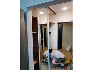 Фото Наполнение для шкафа в нишу в ЖК Осень. Встроенные шкафы и наполнение для ниши.