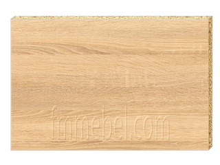 Фото ЛДСП с кромкованием по периметру (лицевые части 1 мм ПВХ и 0,4 мм невидимые части). Комплектующие для мебели на заказ.