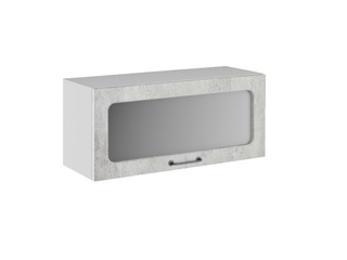 Фото Кухня Лофт ПГС 800 Шкаф верхний горизонтальный стекло. Модули для кухни Лофт.