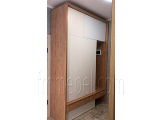 Фото Шкаф в прихожую в цвете Ламарти Дуб Вотан и Белый. Шкафы купе по индивидуальным размерам.