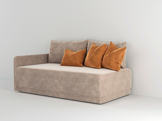 Фото Диван Малевич с подушками и подлокотником. Диваны для модульной системы Смарт-1.