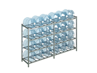 Фото Стеллаж Бомис-24Л для бутилированной воды 19 литров. Стойки и стеллажи для бутилированной воды.