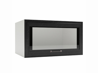 Фото Кухня Риволи ГВПГС 800 Шкаф верхний глубокий горизонтальный высокий со стеклом. Модули для кухни Риволи.