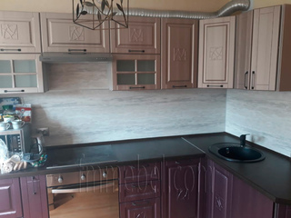 Фото Кухонный гарнитур Тито Пурпур и Капучино 2020-0938. Кухонные гарнитуры Тито.