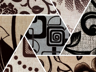 Фото Флок на Рогожке. Рогожка от Corretto Текстиль.