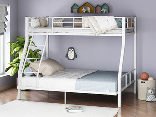 Фото Двухъярусная кровать Гранада-1 140. Двухъярусные металлические кровати.