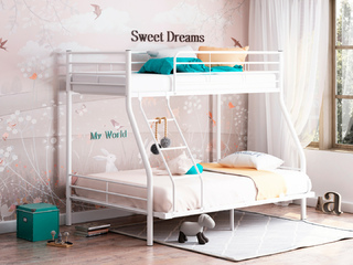 Фото Двухъярусная кровать Гранада-2 140. Двухъярусные металлические кровати.