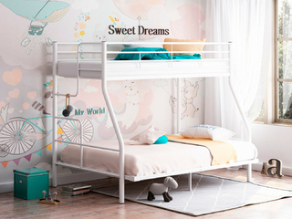 Фото Двухъярусная кровать Гранада-3 140. Двухъярусные металлические кровати.