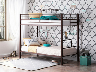 Фото Двухъярусная кровать Севилья-4. Двухъярусные металлические кровати.