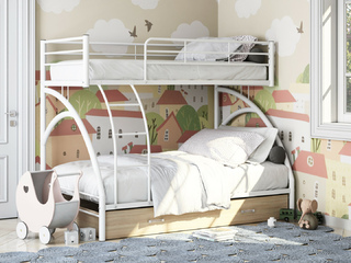 Фото Двухъярусная кровать Виньола-2 Я. Двухъярусные металлические кровати.