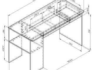 Фото Дельта Лофт стол 15.11. Модульная детская Дельта Лофт.