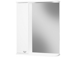 Фото Серия Классик Навесной шкаф-зеркало 55 см с пеналом (L/R). Мебель для ванной комнаты Классик.