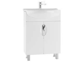 Фото Серия Стандарт Тумба без ящика с умывальником Амур 60 см. Мебель для ванной комнаты Стандарт.