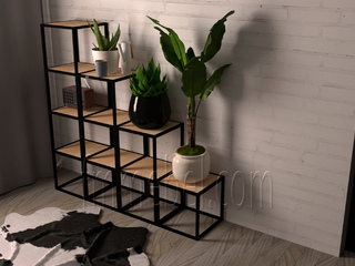 Фото Стеллаж Куб 1234. Стеллажи в стиле Лофт.