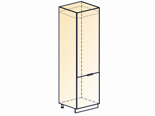 Фото Бостон Шкаф-пенал L600 под холодильник (2 дв. гл.). Модули для кухни Бостон.