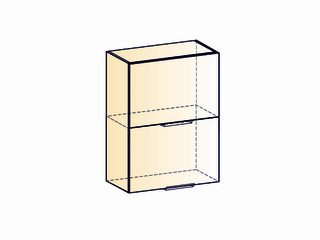 Фото Стоун Шкаф навесной L500 Н720 (2 дв. гл. горизон.). Модули для кухни Стоун.
