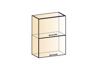 Фото Яна Шкаф навесной L500 Н720 (2 дв. гл. гориз.). Модули для кухни Яна.