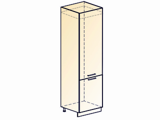 Фото Яна Шкаф-пенал L600 под холодильник (2 дв. гл.). Модули для кухни Яна.