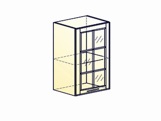 Фото Бавария Шкаф навесной L500 Н720 (1 дв. рам.). Модули для кухни Бавария.