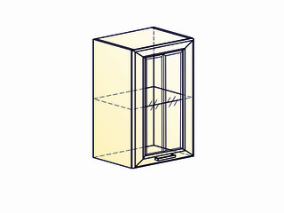 Фото Атланта Шкаф навесной L500 Н720 (1 дв. рам.) (эмаль). Модули для кухни Атланта.