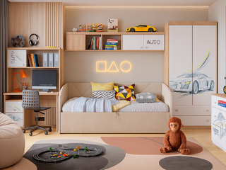 Фото Детская Форсаж с софой Альба. Детские гарнитуры Форсаж.