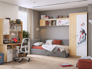 Фото Детская Энерджи с тахтой Бест. Детские гарнитуры Энерджи.