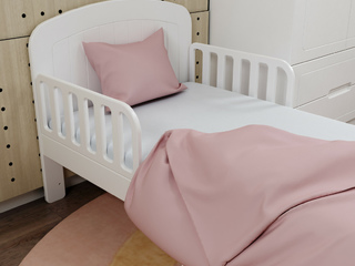 Фото Кровать подростковая Феалта-baby Вена, белая 180х80. Детские кровати фабрики Феалта.