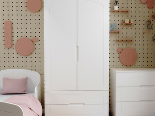 Фото Шкаф Феалта-baby Вена, белый. Детские шкафы с ящиками.