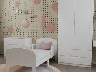 Фото Детская спальня Вена: комод, кровать 80х160 и шкаф. Детские спальни.
