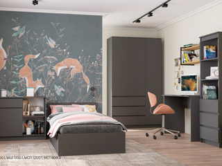 Фото Комлект детской мебели Мори 81 - МТВ 1204.1, КРМ 900.1, МШ 1200.1, МСП 1200.1, МСТ 600.3. Наборы модульной мебели Мори.