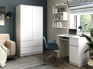 Фото Набор детской мебели Мори - шкаф МШ900.1 и стол МС-1 правый. Наборы модульной мебели Мори.