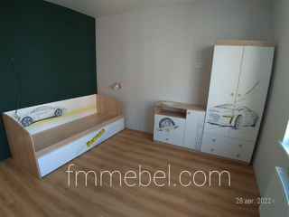 Фото Детский гарнитур Форсаж - шкаф, комод и кровать софа. Детские гарнитуры Форсаж.