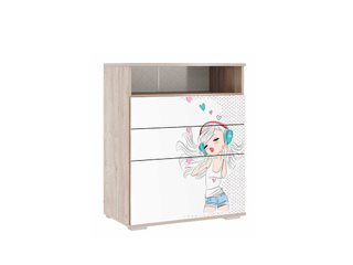 Фото Комод Алина 27.01 706х892hх418. Модульная детская мебель Алина.