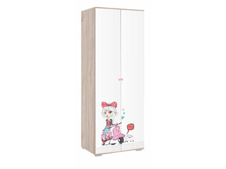 Фото Шкаф двухдверный Алина 03.01 802х2100hх546. Модульная детская мебель Алина.