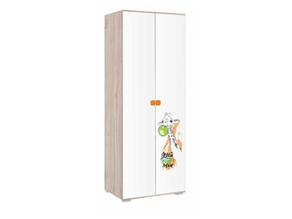 Фото Шкаф двухдверный Зоо 03.01 802х2100hх546. Модульная детская мебель Зоо.