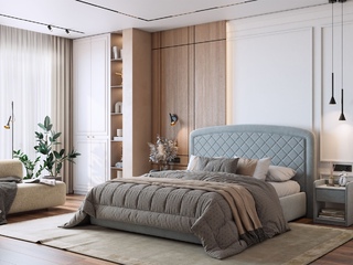 Фото Кровать Сильва 2 с подъемным ортопедическим основанием 160х200 см. 1600х2000.