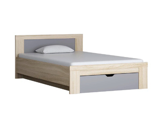 Фото Кровать полутороспальная с ящиком Дельта Next 19.03. Модульная мебель Дельта Некст.