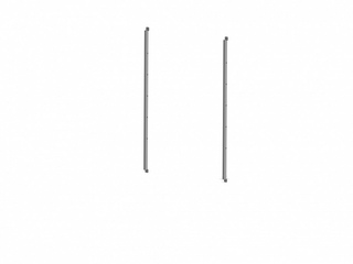 Фото Рейлинг для крепления стола или полок Хельга. Модульная мебель Хельга.