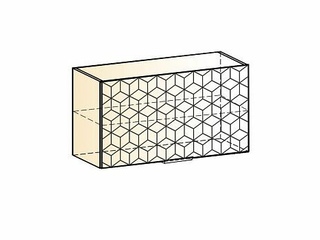 Фото Стоун Шкаф навесной L800 Н450 (1 дв. гл. гориз.) с фрезеровкой. Модули для кухни Стоун.
