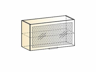 Фото Стоун Шкаф навесной L800 Н450 (1 дв. рам. гориз.). Модули для кухни Стоун.