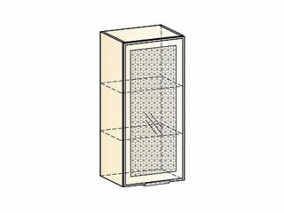 Фото Стоун Шкаф навесной L400 Н900 (1 дв. рам.). Модули для кухни Стоун.
