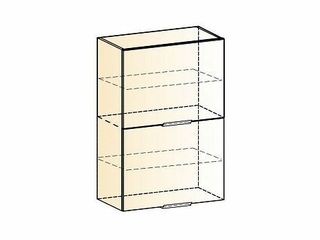 Фото Стоун Шкаф навесной L600 Н900 (2 дв. гл. гориз.). Модули для кухни Стоун.